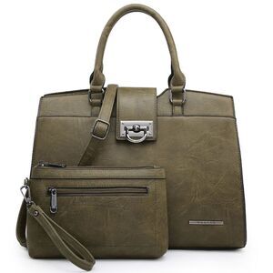 Dasein Handbag Top Handle Shoulder Bag Tote Satchel Purse Work Bag with Wallet